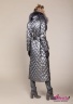 Брендовое длинное пуховое пальто, воротник с мехом енота и кролика NAUMI 719 P Pepper – Серый