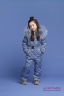 Элегантное и одновременно милое детское пальто PRINCESS NAUMI PN17 254 02 SKY BLUE - голубой подарит много тепла вашему малышу. Фото 1