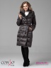 Приталенное пальто Conso WLF 180507 - charcoal – антрацит с юбкой силуэта «трапеция» длиной ниже колена. Фото 1