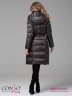 Приталенное пальто Conso WLF 180507 - charcoal – антрацит с юбкой силуэта «трапеция» длиной ниже колена. Фото 2