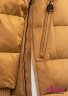 Пуховик стуэта трапеция с капюшоном NAUMI 113 M Saffron - Шафран
