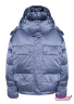 Куртка-пуховик с карманами, воротником-стойка и теплым капюшоном NAUMI 1796 Blue smoke – Синий
