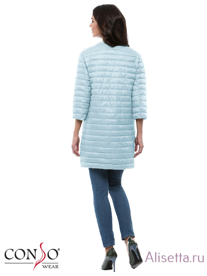 Пальто женское CONSO SS170131 - light blue - светло-синий
