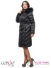 Элегантное женское пальто Conso WLF170544 - argon – мокрый асфальт​ в стиле oversize. Модель прямого силуэта длиной миди застегивается на металлическую молнию. Фото 3