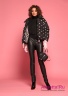 Купите куртку пуховую (пухляк) Miss Naumi 18 W 110 00 11 Koko black – Черный​, свободного силуэта. Крупная горизонтальная стежка. Вид спереди 2