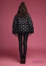 Купите куртку пуховую (пухляк) Miss Naumi 18 W 110 00 11 Koko black – Черный​, свободного силуэта. Крупная горизонтальная стежка. Вид сзади 1