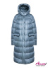 Модный зимний пуховик прямой с теплым капюшоном NAUMI 1152 Sky Blue - Голубой 2020-2021