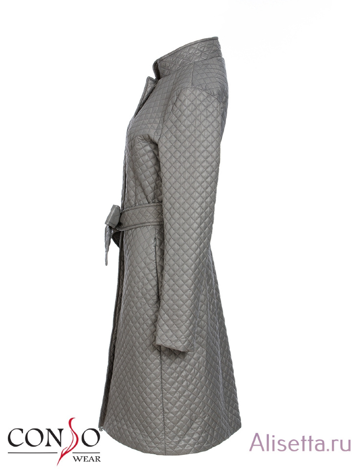 Пальто женское CONSO SS170130 - metal grey - серый