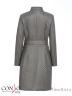 Стильное женское пальто CONSO SS170130 - metal grey - серый​ длиной выше колен для прохладной погоды. Модель прилегающего кроя, с отрезной линией талии, подчеркнутой поясом, и закругленным воротником-стойкой. Фото 7