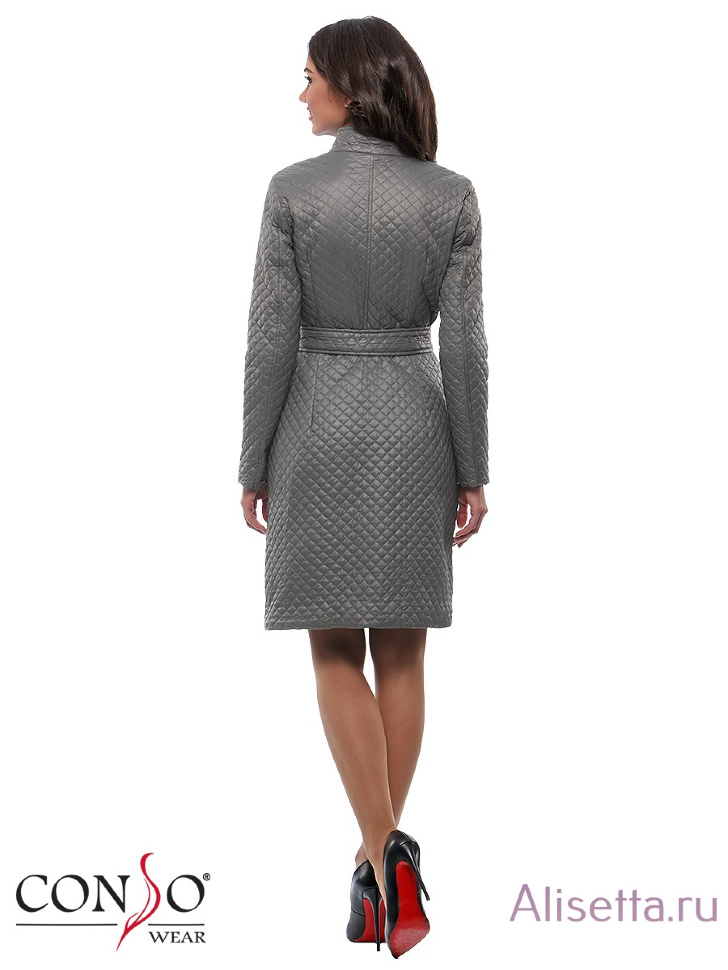 Пальто женское CONSO SS170130 - metal grey - серый
