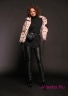 Купите куртку пуховую (пухляк) Miss Naumi 18 W 110 00 11 Koko rose – Розовый​, свободного силуэта. Крупная горизонтальная стежка. Вид спереди 3
