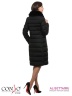Элегантное пальто Conso WLF170514 - nero – черный​ слегка приталенного силуэта длиной чуть ниже колена. Изделие с отложным воротником. Фото 3