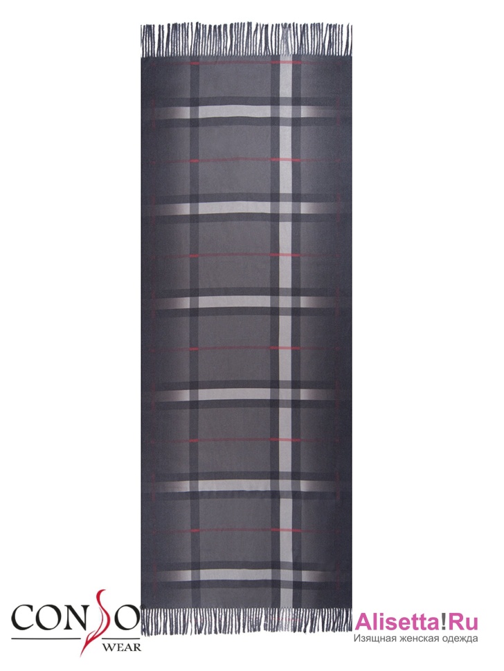 Шарф женский Conso KS180303 - grey – серый