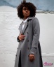 Классическое пальто с поясом Джейн Сарта серый