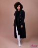 Темное пальто на пуговицах Джейн Сарта черный