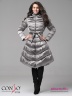 Приталенное пальто Conso WL 180508 - metal grey – мокрый асфальт с юбкой A-силуэта длиной ниже колен. Фото 1