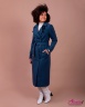 Женское прямое пальто марки Джейн Сарта модель 092 синий