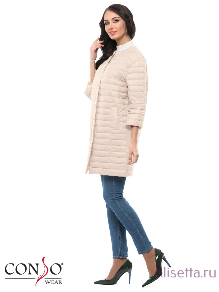 Пальто женское CONSO SS170131 - ice cream - кремовый