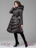 Приталенное пальто Conso WL 180508 - charcoal – антрацит​ с юбкой A-силуэта длиной ниже колен. Фото 3