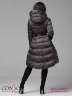 Приталенное пальто Conso WL 180508 - charcoal – антрацит​ с юбкой A-силуэта длиной ниже колен. Фото 4