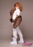 Женский пуховик объемного силуэта длиной до бедер с застежкой на "молнию" NAUMI 747 R Pint-Leopard купить в официальном интернет-магазине Alisetta.ru