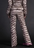Пуховые брюки Брюки NAUMI NS17 51 00 GOLD - золотой​ в стежку-елочку с завышенной талией. Для усиления низа брюк вшиты боковые молнии. Фото 4