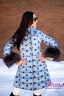 Пуховик трапеция женский зимний NAUMI 18 W 705 02 13 Koko Blue Smoke – Голубой купить в интернет-магазине