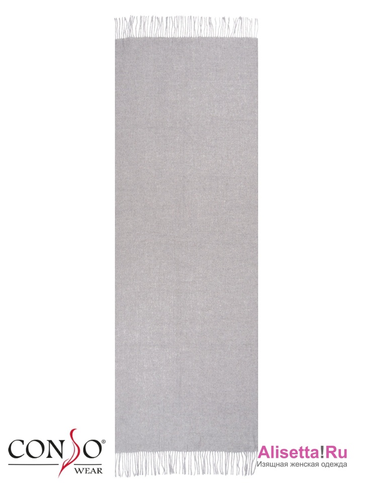 Шарф женский Conso KS180304 - light grey – светло-серый