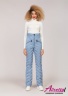 Женские брюки с завышенной талией Miss NAUMI 140 H Sky Blue - Голубой купить в официальном интернет-магазине Alisetta.ru