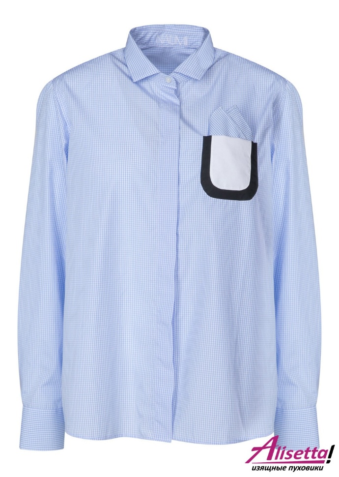 Рубашка NAUMI 7705 - White-blue 