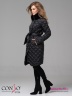 Стильное пуховое пальто Conso WMF 180509 - nero – черный​ длиной до колена, слегка зауженного силуэта, c закругленным подолом. Фото 4