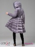 Эффектное пальто Conso WMF 180510 - amethyst – сиреневый средней длины. Модель приталенного кроя, подчеркнутого поясом. Фото 6