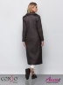 Модное женское пальто на весну и лето CONSO SL 190112 volcano – серый прямого силуэта длины миди. Купите недорого в официальном интернет-магазине Alisetta.ru. Фото 7