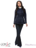 Модная куртка-косуха CONSO SS170107 - navy - тёмно-синий приталенного силуэта – для создания романтичного весеннего образа. Изделие с длинными рукавами застегивается на ассиметричную молнию с двойным фирменным замком. Фото 1