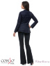 Модная куртка-косуха CONSO SS170107 - navy - тёмно-синий приталенного силуэта – для создания романтичного весеннего образа. Изделие с длинными рукавами застегивается на ассиметричную молнию с двойным фирменным замком. Фото 3