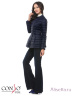 Модная куртка-косуха CONSO SS170107 - navy - тёмно-синий приталенного силуэта – для создания романтичного весеннего образа. Изделие с длинными рукавами застегивается на ассиметричную молнию с двойным фирменным замком. Фото 2