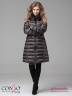Элегантное пальто Conso WMF 180504 - charcoal – антрацит приталенного силуэта длиной выше колена. Фото 2
