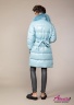 Женская зимняя куртка с мехом енота NAUMI 736 Q Aqua - Голубой