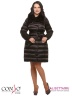 Эффектное женское пальто Conso WMF170543 - brown – шоколадный​ кроя oversize. Модель прямого силуэта длиной ниже колена застегивается на кнопки с декоративными обтяжными пуговицами. Фото 1