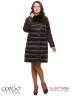 Эффектное женское пальто Conso WMF170543 - brown – шоколадный​ кроя oversize. Модель прямого силуэта длиной ниже колена застегивается на кнопки с декоративными обтяжными пуговицами. Фото 2
