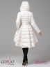 Эффектное пальто Conso WMF 180510 - ivory – молочный средней длины. Модель приталенного кроя, подчеркнутого поясом. Фото 6
