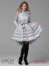Эффектное пальто Conso WMF 180510 - light silver – серебристый​ средней длины. Модель приталенного кроя, подчеркнутого поясом. Фото 2