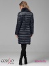 Элегантное пальто Conso WMF 180504 - space – графитово-синий приталенного силуэта длиной выше колена. Фото 3