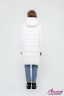 Пуховик пальто женский ALBANA 112 WHITE - Белый длинная куртка финская