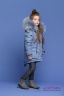 Элегантное и одновременно милое детское пальто PRINCESS NAUMI PN17 266 02 Sky Blue - голубой подарит много тепла вашему малышу. Фото 2