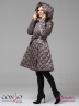 Эффектное пальто Conso WM 180511 - blush – какао приталенного силуэта с расклешенной юбкой длиной выше колена. Фото 4