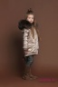 Элегантное и одновременно милое детское пальто PRINCESS NAUMI PN17 266 02 GOLD - золото подарит много тепла вашему малышу. Фото 2