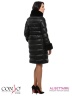 Стильное пальто Conso WMF170517 - nero – черный​ силуэта «трапеция» длиной до колена с воротником-стойкой. Модель застегивается на металлическую молнию. Фото 3