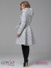 Эффектное пальто Conso WM 180511 - light silver – серебристый приталенного силуэта с расклешенной юбкой длиной выше колена. Фото 7