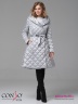 Эффектное пальто Conso WM 180511 - light silver – серебристый приталенного силуэта с расклешенной юбкой длиной выше колена. Фото 2
